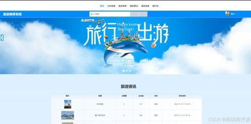基于Django的旅游推荐系统设计与实现——计算机毕业设计源码60543